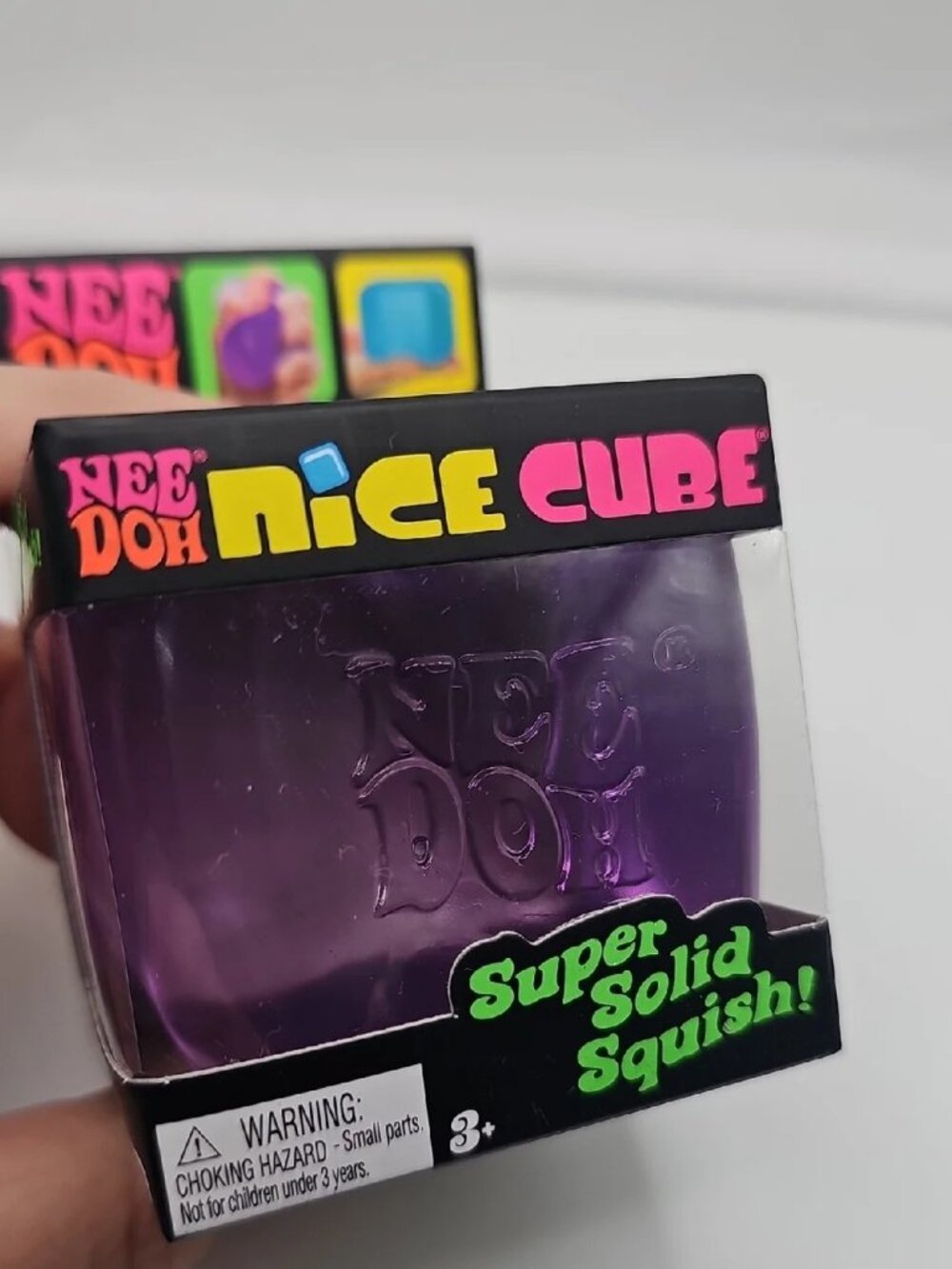NEEDOH Nee Doh Nice Cube Purple NIB SEALED